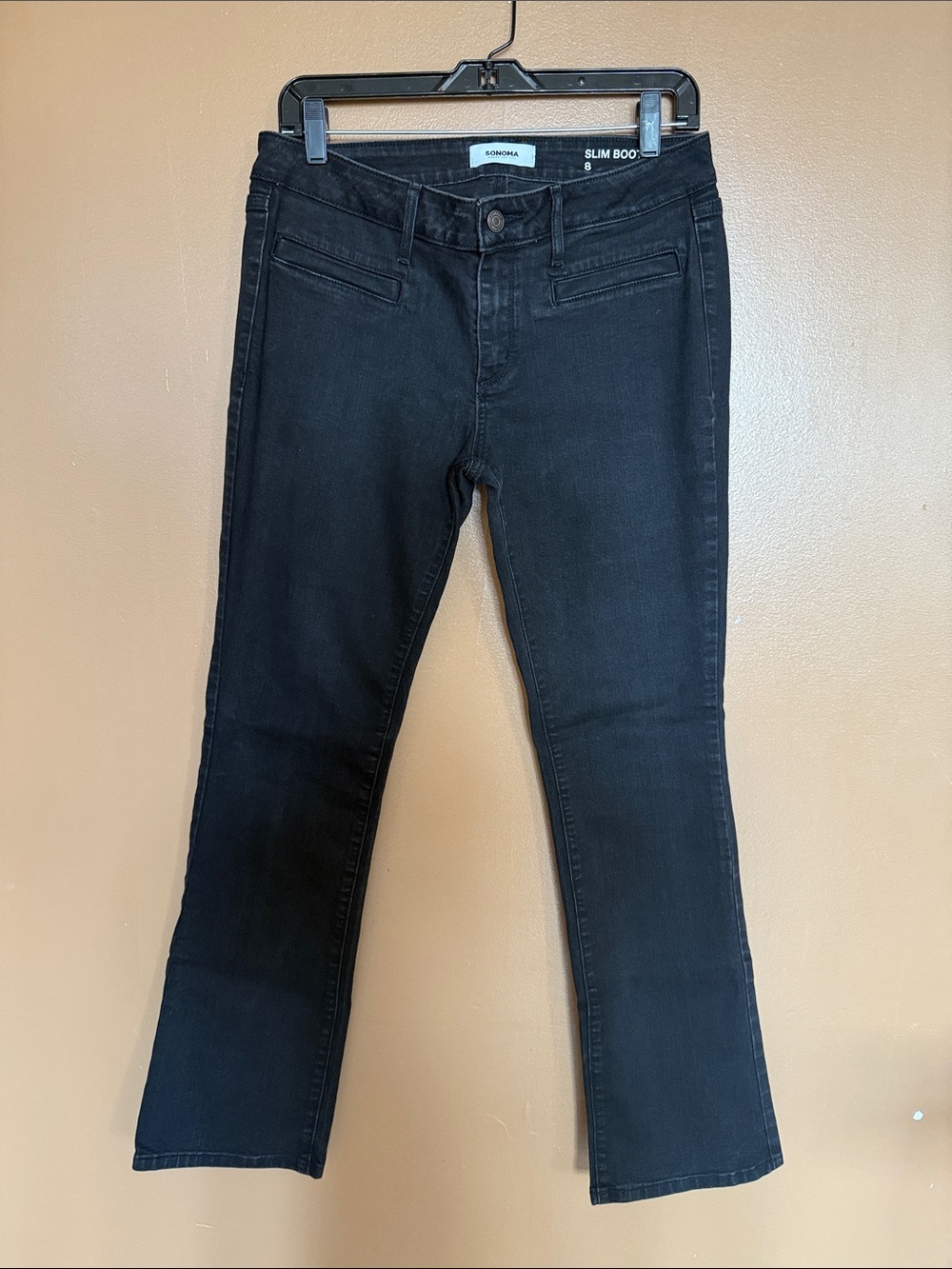 Sonoma Black Slim Bootcut Jeans